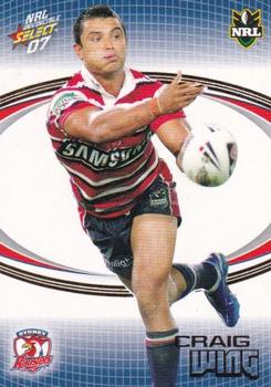 2007 Select NRL Invincible #163 Craig Wing Front